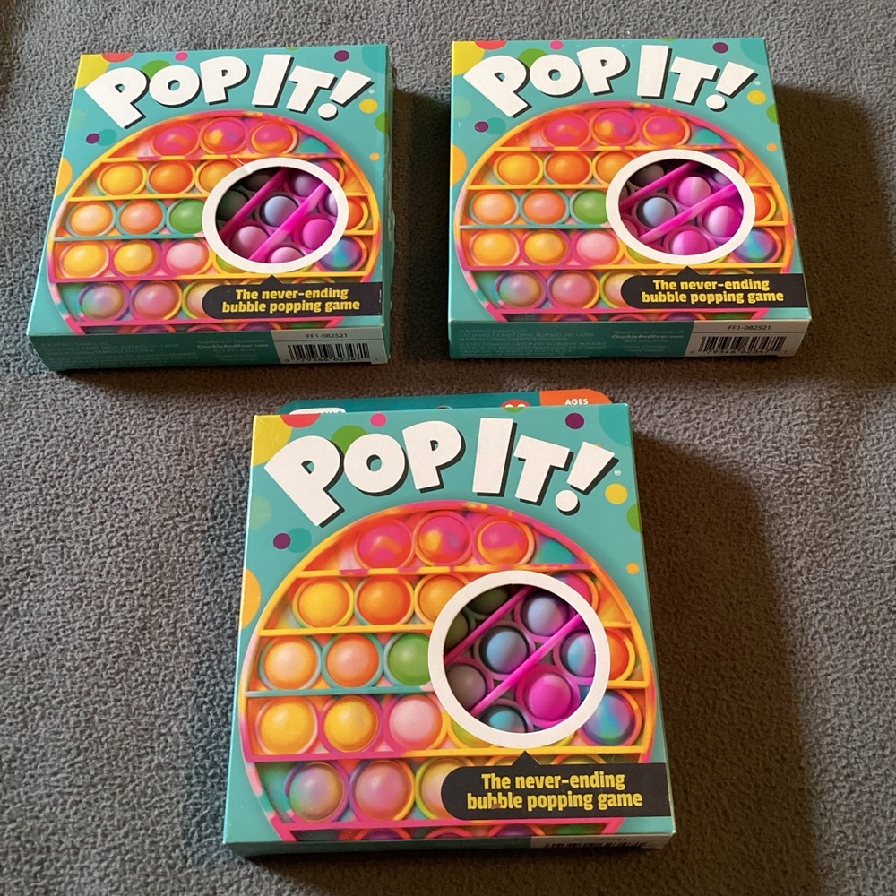 Pop It! Game set of 3 NEW